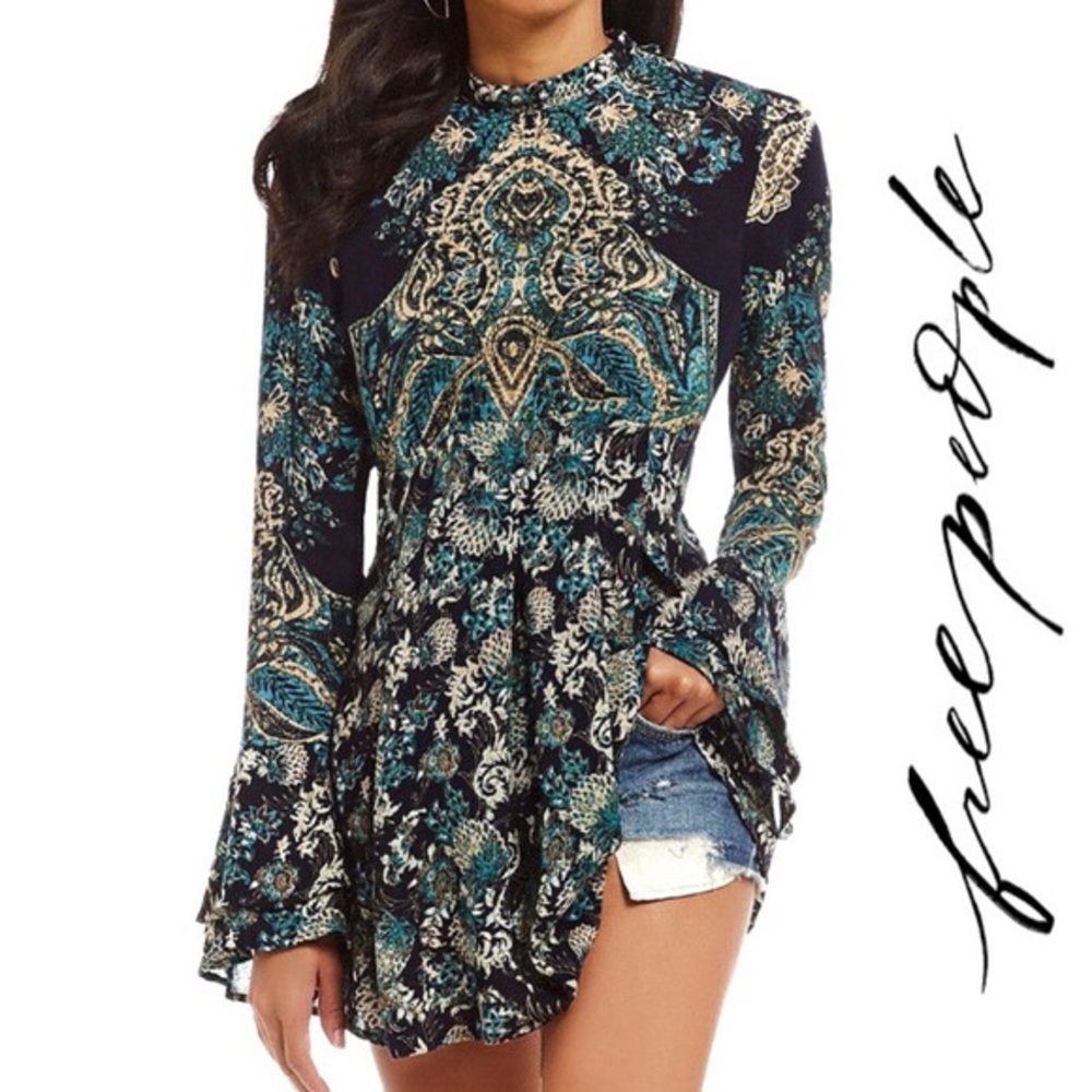 Free People Lady Luck Print Tunic